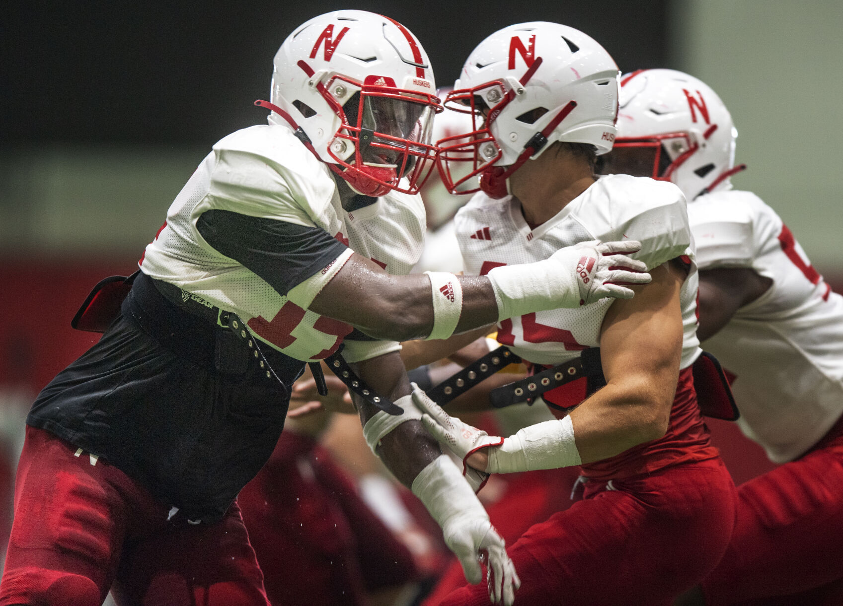 NU football practice, 8.8